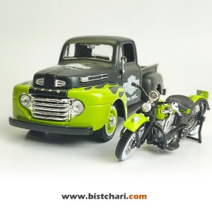 ماکت ماشین فورد Ford مدل F-1 رنگ مشکی/سبز