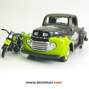 ماکت ماشین فورد Ford مدل F-1 رنگ مشکی/سبز