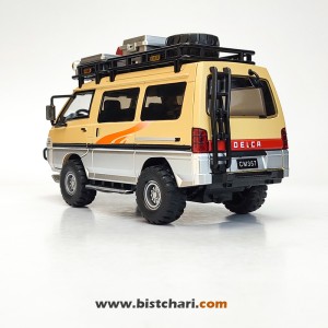 ماکت ماشین میتسوبیشی Mitsubishi مدل Delica رنگ خاکی