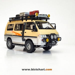 ماکت ماشین میتسوبیشی Mitsubishi مدل Delica رنگ خاکی