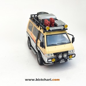 ماکت ماشین میتسوبیشی Mitsubishi مدل Delica رنگ خاکی