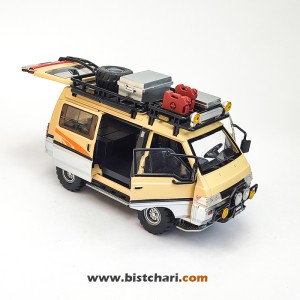 ماکت ماشین میتسوبیشی Mitsubishi مدل Delica رنگ خاکی