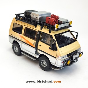 ماکت ماشین میتسوبیشی Mitsubishi مدل Delica رنگ خاکی