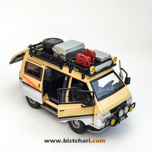 ماکت ماشین میتسوبیشی Mitsubishi مدل Delica رنگ خاکی