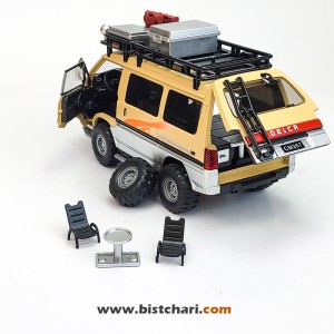 ماکت ماشین میتسوبیشی Mitsubishi مدل Delica رنگ خاکی