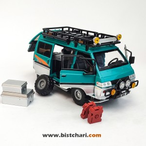 ماکت ماشین میتسوبیشی Mitsubishi مدل Delica رنگ سبز
