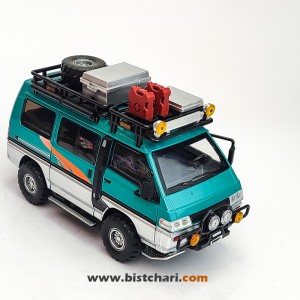 ماکت ماشین میتسوبیشی Mitsubishi مدل Delica رنگ سبز