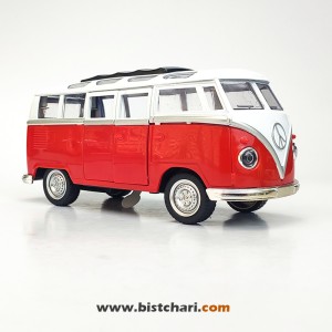 ماکت ماشین فولکس واگن Volkswagen مدل T1(Type 2) رنگ قرمز