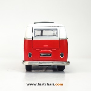 ماکت ماشین فولکس واگن Volkswagen مدل T1(Type 2) رنگ قرمز