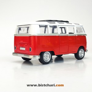 ماکت ماشین فولکس واگن Volkswagen مدل T1(Type 2) رنگ قرمز