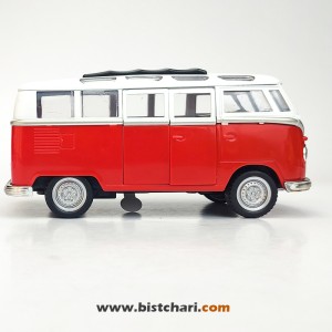 ماکت ماشین فولکس واگن Volkswagen مدل T1(Type 2) رنگ قرمز
