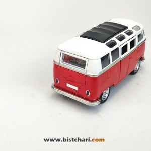 ماکت ماشین فولکس واگن Volkswagen مدل T1(Type 2) رنگ قرمز