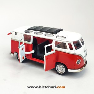 ماکت ماشین فولکس واگن Volkswagen مدل T1(Type 2) رنگ قرمز