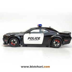 ماکت ماشین پلیس دوج چلنجر Dodge Challenger مدل SRT Hellcat رنگ مشکی