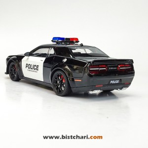 ماکت ماشین پلیس دوج چلنجر Dodge Challenger مدل SRT Hellcat رنگ مشکی