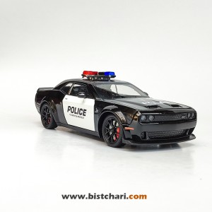 ماکت ماشین پلیس دوج چلنجر Dodge Challenger مدل SRT Hellcat رنگ مشکی