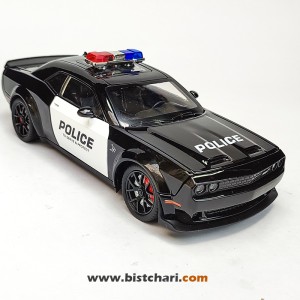 ماکت ماشین پلیس دوج چلنجر Dodge Challenger مدل SRT Hellcat رنگ مشکی