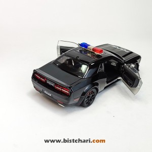 ماکت ماشین پلیس دوج چلنجر Dodge Challenger مدل SRT Hellcat رنگ مشکی