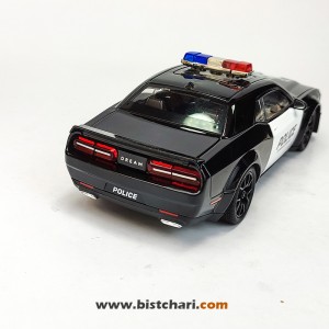ماکت ماشین پلیس دوج چلنجر Dodge Challenger مدل SRT Hellcat رنگ مشکی