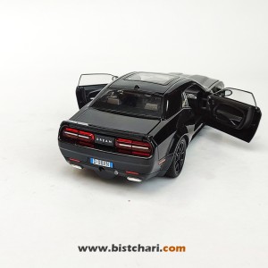 ماکت ماشین دوج چلنجر Dodge Challenger مدل SRT Hellcat رنگ مشکی