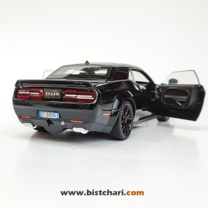 ماکت ماشین دوج چلنجر Dodge Challenger مدل SRT Hellcat رنگ مشکی