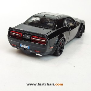 ماکت ماشین دوج چلنجر Dodge Challenger مدل SRT Hellcat رنگ مشکی