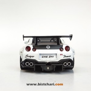ماکت ماشین نیسان Nissan مدل GTR R35 رنگ سفید/مشکی