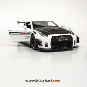 ماکت ماشین نیسان Nissan مدل GTR R35 رنگ سفید/مشکی