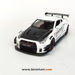 ماکت ماشین نیسان Nissan مدل GTR R35 رنگ سفید/مشکی