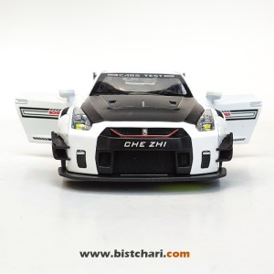 ماکت ماشین نیسان Nissan مدل GTR R35 رنگ سفید/مشکی