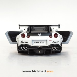 ماکت ماشین نیسان Nissan مدل GTR R35 رنگ سفید/مشکی