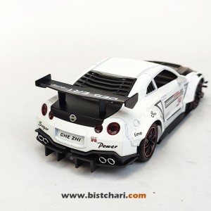 ماکت ماشین نیسان Nissan مدل GTR R35 رنگ سفید/مشکی