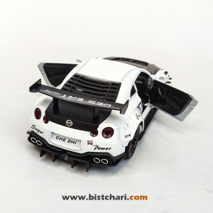 ماکت ماشین نیسان Nissan مدل GTR R35 رنگ سفید/مشکی
