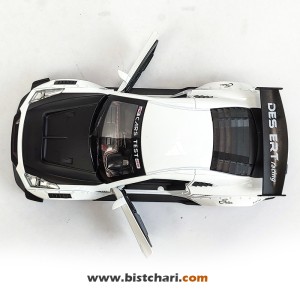 ماکت ماشین نیسان Nissan مدل GTR R35 رنگ سفید/مشکی