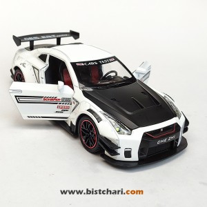 ماکت ماشین نیسان Nissan مدل GTR R35 رنگ سفید/مشکی