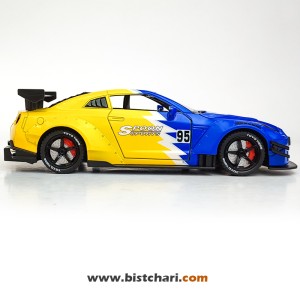 ماکت ماشین نیسان Nissan مدل GTR R35 رنگ آبی/زرد