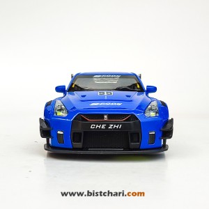 ماکت ماشین نیسان Nissan مدل GTR R35 رنگ آبی/زرد