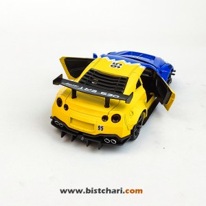 ماکت ماشین نیسان Nissan مدل GTR R35 رنگ آبی/زرد