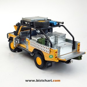 ماکت ماشین لندرور Land Rover مدل Defender 110 رنگ زرد