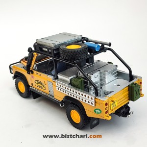 ماکت ماشین لندرور Land Rover مدل Defender 110 رنگ زرد