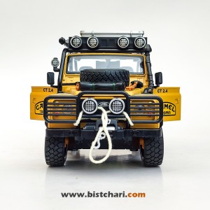 ماکت ماشین لندرور Land Rover مدل Defender 110 رنگ زرد