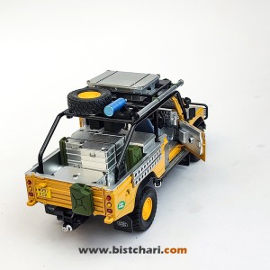 ماکت ماشین لندرور Land Rover مدل Defender 110 رنگ زرد