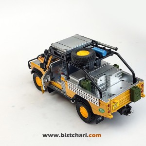 ماکت ماشین لندرور Land Rover مدل Defender 110 رنگ زرد