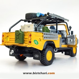 ماکت ماشین لندرور Land Rover مدل Defender 110 رنگ زرد