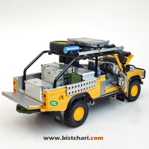 ماکت ماشین لندرور Land Rover مدل Defender 110 رنگ زرد