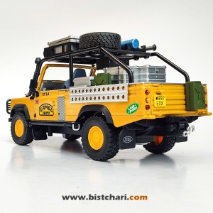 ماکت ماشین لندرور Land Rover مدل Defender 110 رنگ زرد
