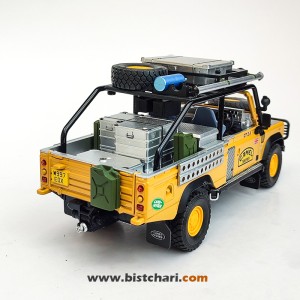 ماکت ماشین لندرور Land Rover مدل Defender 110 رنگ زرد