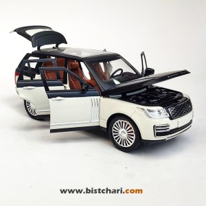 ماکت ماشین رنج روور Range Rover مدل L405 رنگ مشکی/سفید