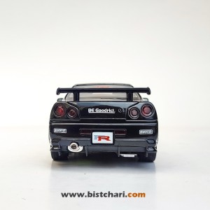 ماکت ماشین نیسان Nissan Skyline مدل GTR R34 رنگ مشکی