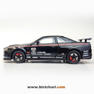 ماکت ماشین نیسان Nissan Skyline مدل GTR R34 رنگ مشکی